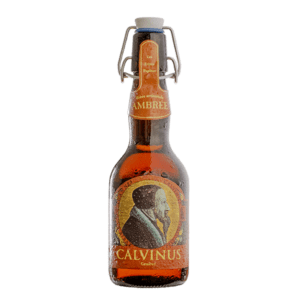Bière-Ambrée-Calvinus-artisanale-genève-Suisse