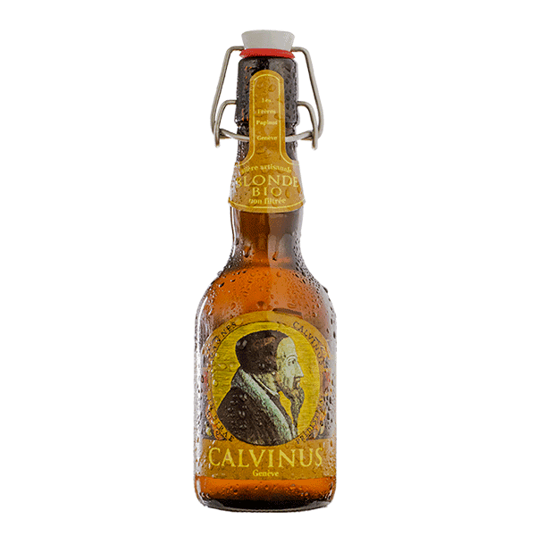 Bière-Blonde-Calvinus-artisanale-genève-Suisse